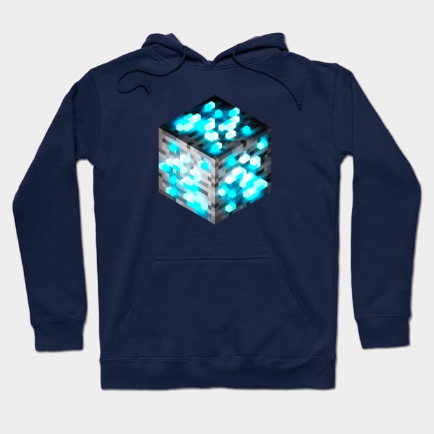 Block Diamond Ore 3D Hoodie by Arkal